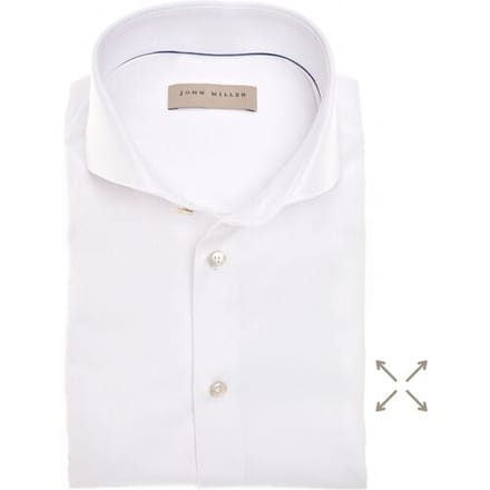 John Miller Overhemd FlexCotton 360 Wit / male