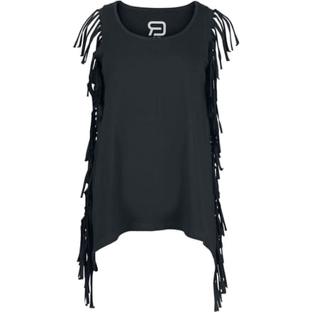 R.E.D. Rock-Engineered Design Zwarte mouwloze top met ronde halslijn - Dames - M