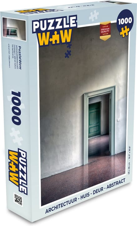 Puzzel Architectuur - Huis - Deur - Abstract - Legpuzzel - Puzzel 1000 stukjes volwassenen