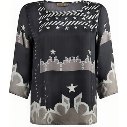 Mucho Gusto Blouse Auckland Stars Maat: S | Blouses Outlet | Dames | Zwart