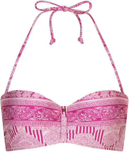 Chic by Lirette - Bandeau bikini top Guna - Roze - 38