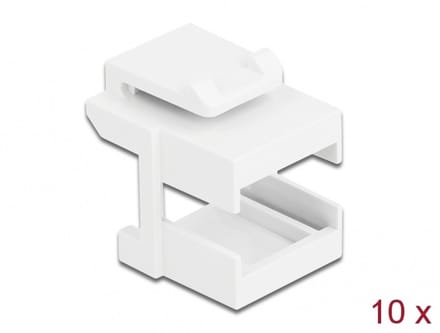 Delock Keystone cover white for fibre couplers 10 pieces