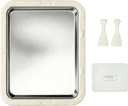 Rolled Ice Cream Maker - Dessert Maker - Zelf IJs Maken - Elektrisch Schokvrij - 22.5x17.5cm - Wit