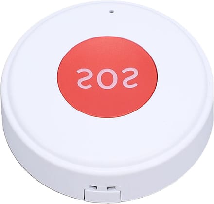 Noodoproep Systeem - Zorg Pager - Hulp Inroepen - Gratis App Meldingen - 47 gram - Wit