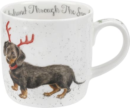 Wrendale - Mok - Dachshund Through the Snow