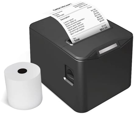 NordHaus Thermische Bonprinter - Kassabon Printer - POS Printer - Automatische Snijder - Zwart 80 mm USB + LAN