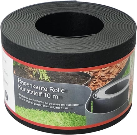 Flexibele Kunststof Graskant Rol voor Tuin en Paden - 10 Meter Lang, 12 cm Hoog