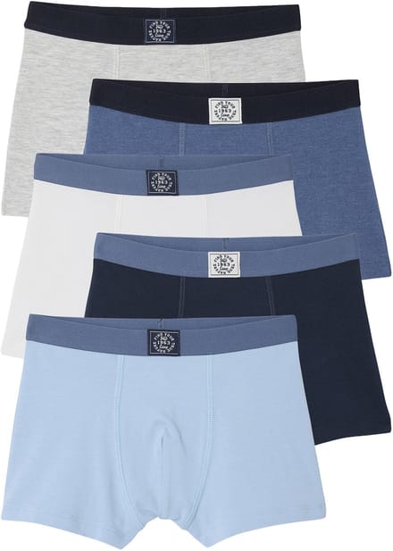 Vertbaudet Set van 5 effen boxershorts voor jongens