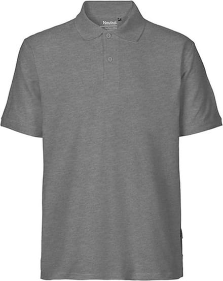 Neutral - Classic Polo - Dark Heather - 100% Biologisch Katoen maat S