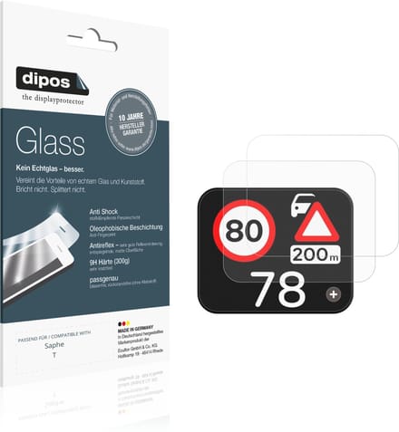 dipos – 2x Matte Pantserfolie geschikt voor Saphe T | 9H Screenprotector