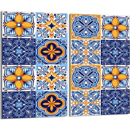 TMK ArtDeko - Borstbescherming - Glas - Mozaïek - 2x30x52 cm