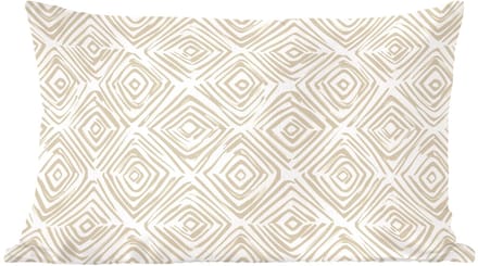 Sierkussens - Kussentjes Woonkamer - 60x40 cm - Abstract - Ruit - Beige