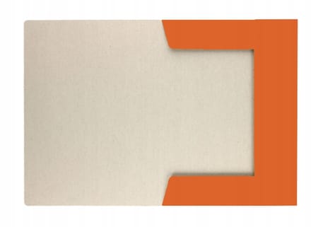 Barbara A4-kaart met elastiek, oranje, 1 stuk