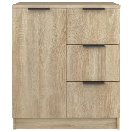 vidaXL - Dressoir - 60x30x70 - cm - bewerkt - hout - sonoma - eikenkleurig