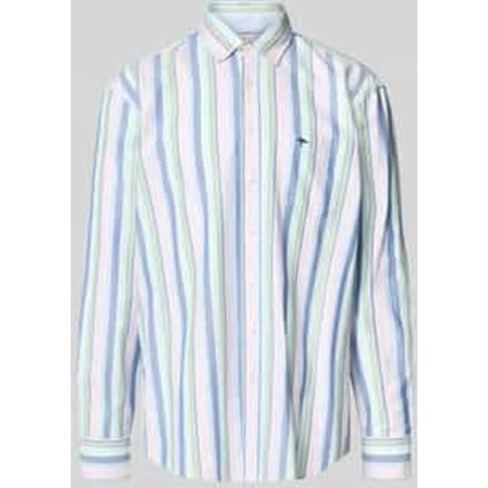 Fynch-Hatton Overhemd Multi Stripe Washed Oxford Mint / male