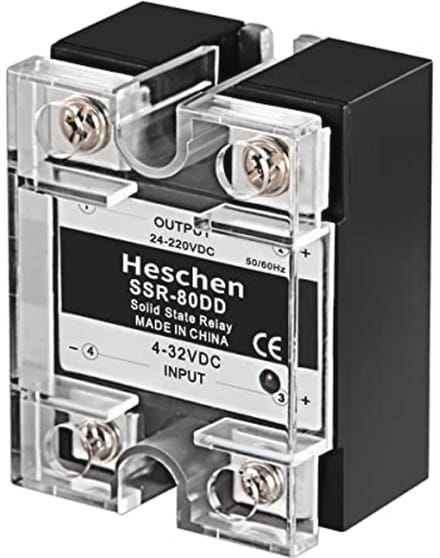 DC/DC Solid State Relais voor 24-220VDC, 80A, 4-32VDC Input - Efficiënte Stroombeveiliging
