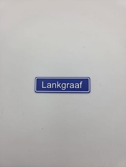 3D plaatsnaam speldje Lankgraaf