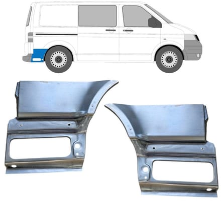 Reparatiepaneel achterspatbord voor Volkswagen Transporter T5 2003-2015