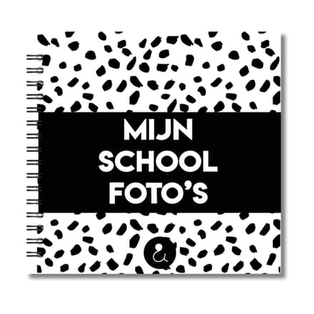 Invulboek Schoolfotoboek | Mijn Schoolfoto's | Dots Zwart