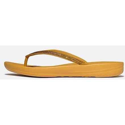 FitFlop Iqushion Sparkle TPU Dames Slippers - Turmeric