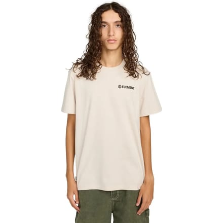 Element Blazin Chest T-shirt Met Korte Mouwen Beige S Man