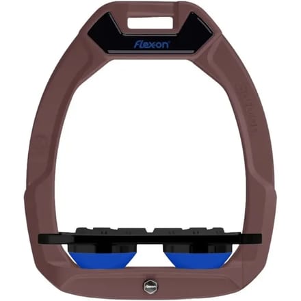 Veiligheidsstijgbeugels Plat Grip Bruin/Zwart/Blauw Flex-On Safe-On