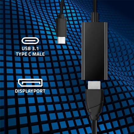 Qoltec USB-C 3.1-adapter |   DisplayPort |   4K |   MHL