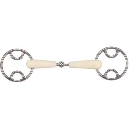 2-rings paardenbit met enkelvoudige gesp Soyo Happy mouth