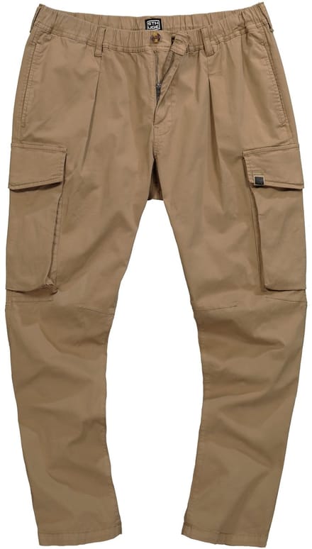 STHUGE - Heren - Cargobroek Buik-Fit Baggy-Fit - Bruin - Maat 68