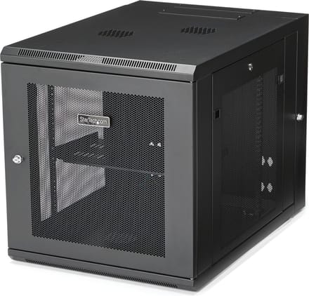 StarTech 12U Serverkast rack - 24 inch diep - wandmonteerbaar scharnierend
