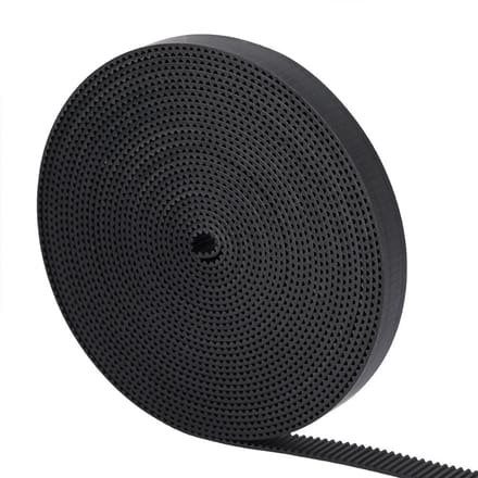 10 mm brede 2GT rubberen synchrone distributieriem voor 3D-printers(10m) 5m black