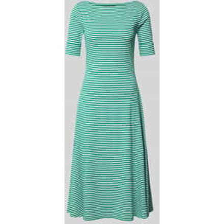 Midi-jurk met boothals Model 'MUNZIE'