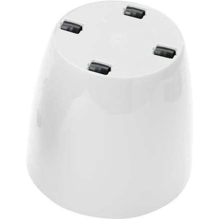 GARDEN ID – Shiny Blanc cache-pot – 35 x 32 cm – Met wielen