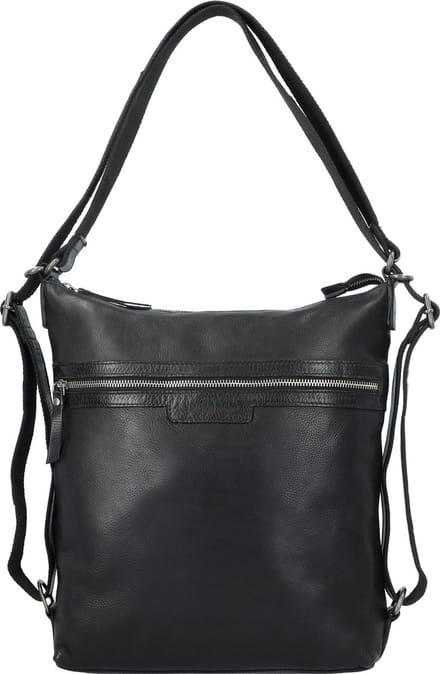 Greenburry Schoudertas leer 29,5 cm - Dames - black