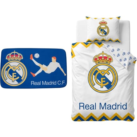 Real Madrid slaapkamerset; dekbedovertrek en vloerkleed