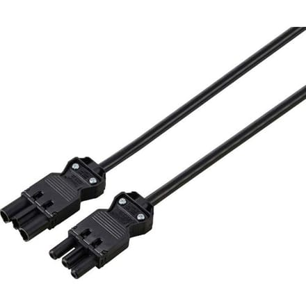 Sygonix SY-6676366 Verlengkabel Zwart 7.5 m