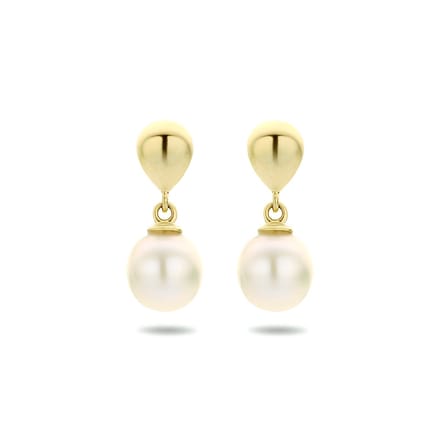 Marie Celeste oorhangers parel - 5 - Goud