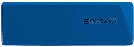 Coroset magnetische etikethouder, 100/VE, 97x58mm, blauw