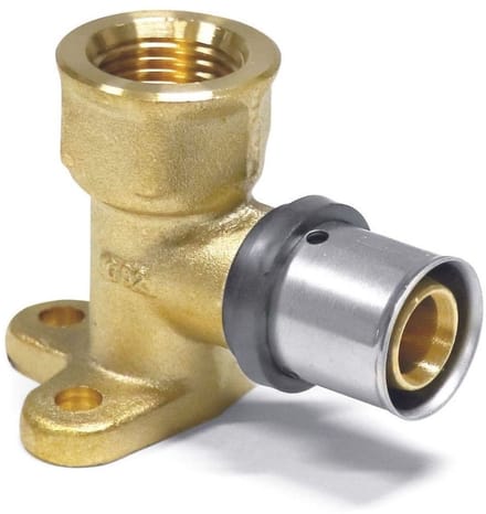 Persfitting Muurhoekstuk enkel 26 x 3 - 3/4" IG 52 mm
