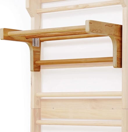 Physionics Optrekstang voor Klimrek - Hout - Indoor - Verwijderbaar