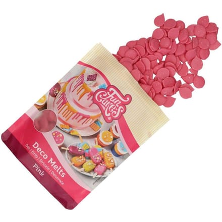 FunCakes Deco Melts Roze - 250g - Smeltsnoep - Cupcake Decoratie - Lollies - Snoepjes