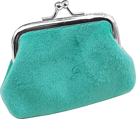 Kleine Portemonnee - Fluweel - Beugel - 10,5x7,5 cm - Blauw