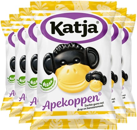 Katja - Apekoppen - 6 x 125 gr - Voordeelverpakking
