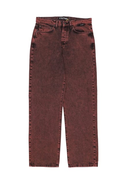 Herenjeans Losse denimbroek Baksteen