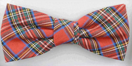 Strik schotse ruit rood