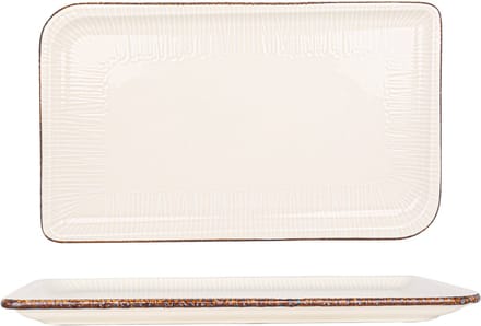 By Bone Serveerschaal - Grace - Porselein - 30x17.5 cm - set van 2