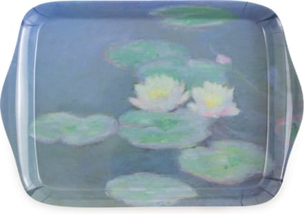 Mini dienblad , 21 x 14 cm, Monet, Waterlelies in avondlicht