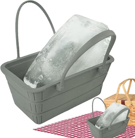 Feestijsemmer - Drinkemmer IJsemmer - Dranken Koelen - Opvouwbare Technologie - 3700 ml - Grijs