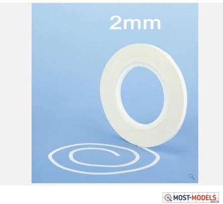 Model Craft Tape - PMA3002 Flexibele Afplaktape (2 mm x 18 m) x2 Tape