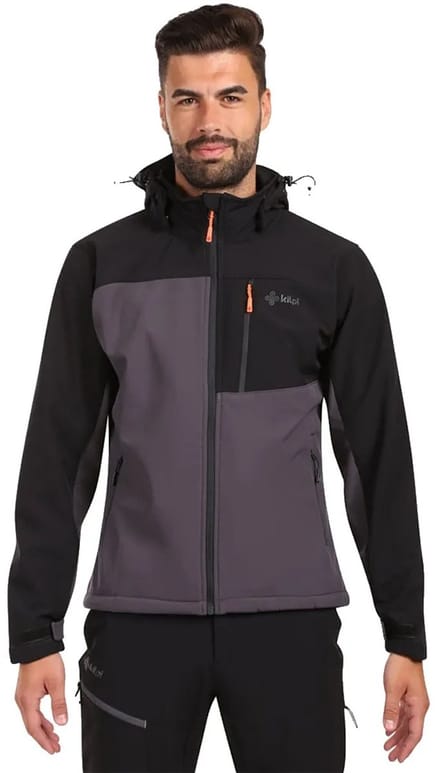 Kilpi Ontavio Softshelljack Zwart,Grijs S Man